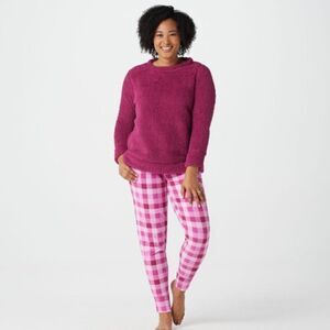 NWOT Carole Hochman  Waffle Fleece Teddy Lounge pant | Size 1X